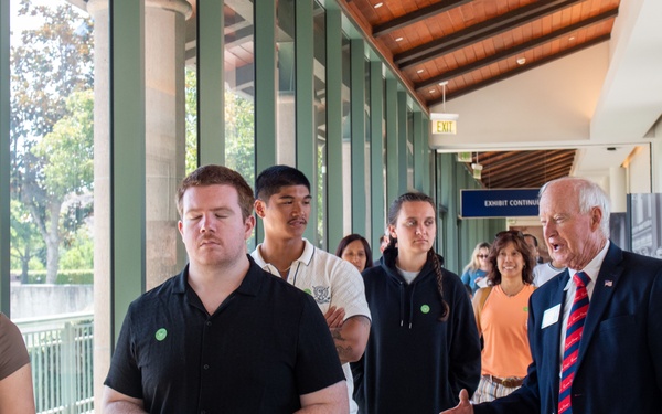 USS Ronald Reagan (CVN 76) Sailors visit the Ronald Reagan Presidential Library