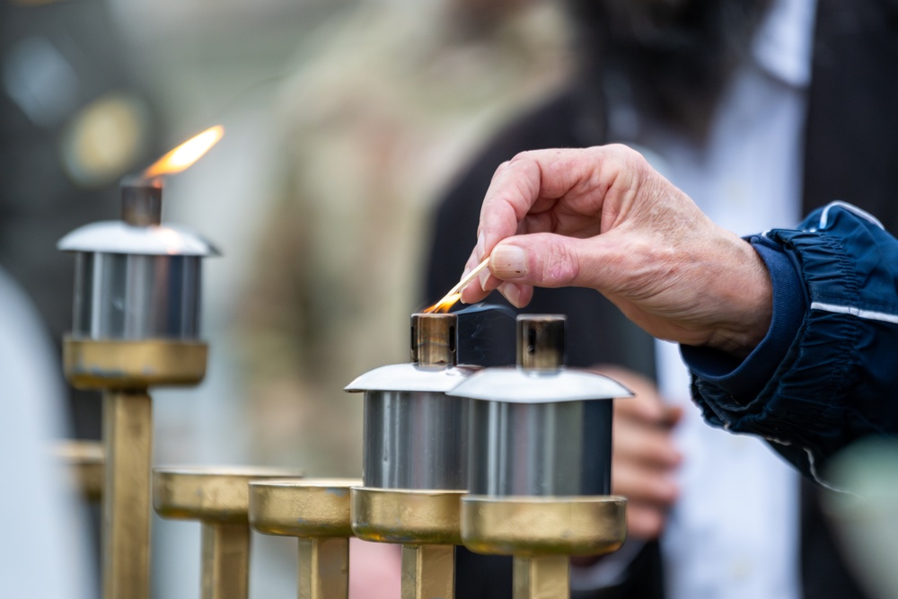 Team Travis celebrates Hanukkah with menorah lighting ceremony