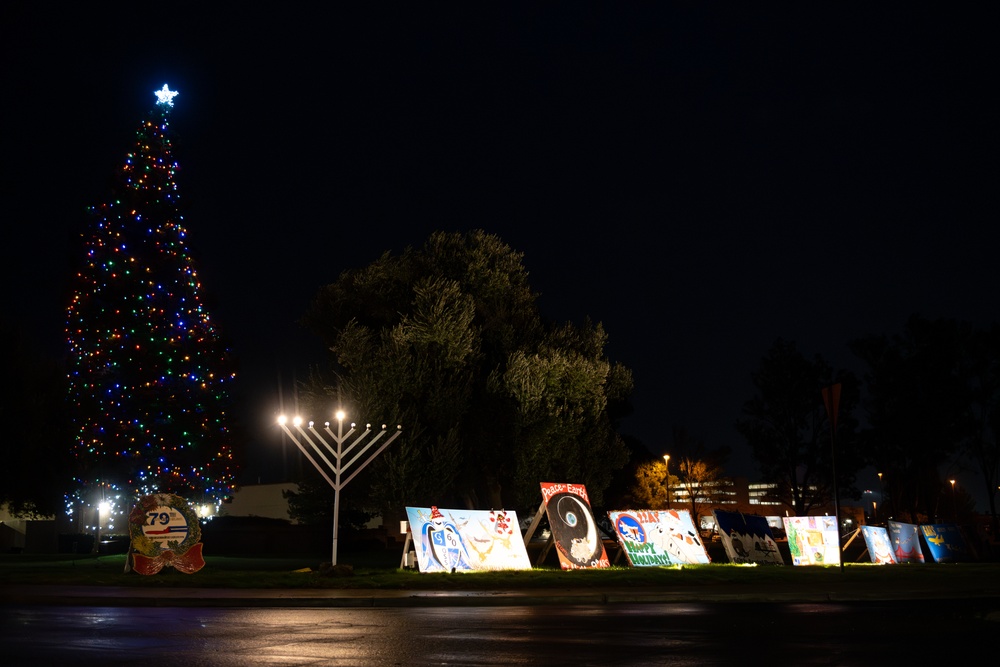 Team Travis celebrates Hanukkah with menorah lighting ceremony