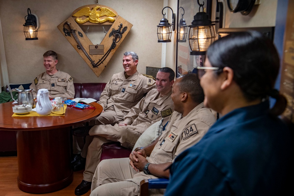 USS Sterett conducts routine operations as part of the Carl Vinson Carrier Strike Group