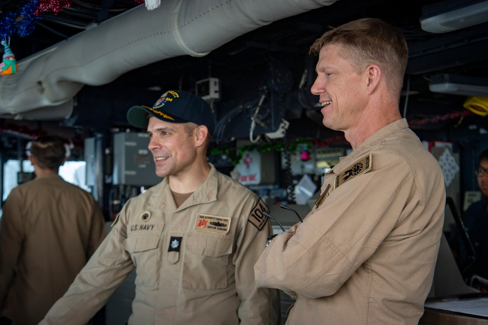 USS Sterett conducts routine operations as part of the Carl Vinson Carrier Strike Group