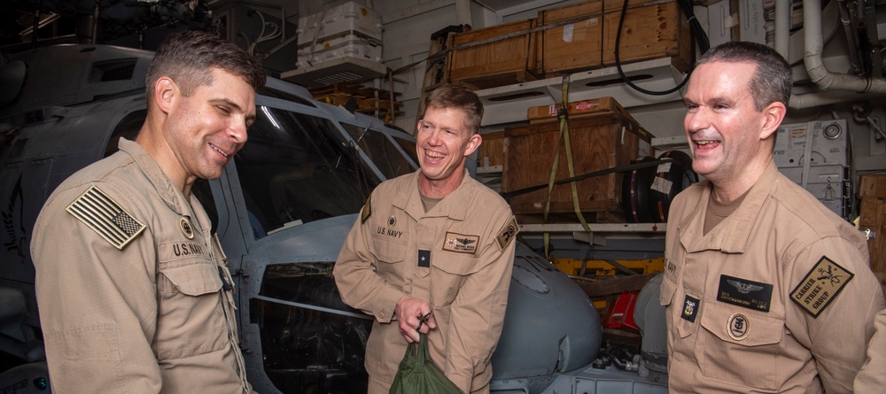 USS Sterett conducts routine operations as part of the Carl Vinson Carrier Strike Group