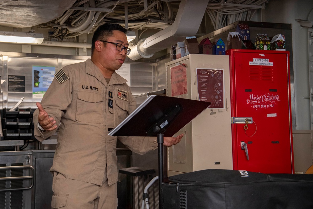 USS Sterett conducts routine operations as part of the Carl Vinson Carrier Strike Group