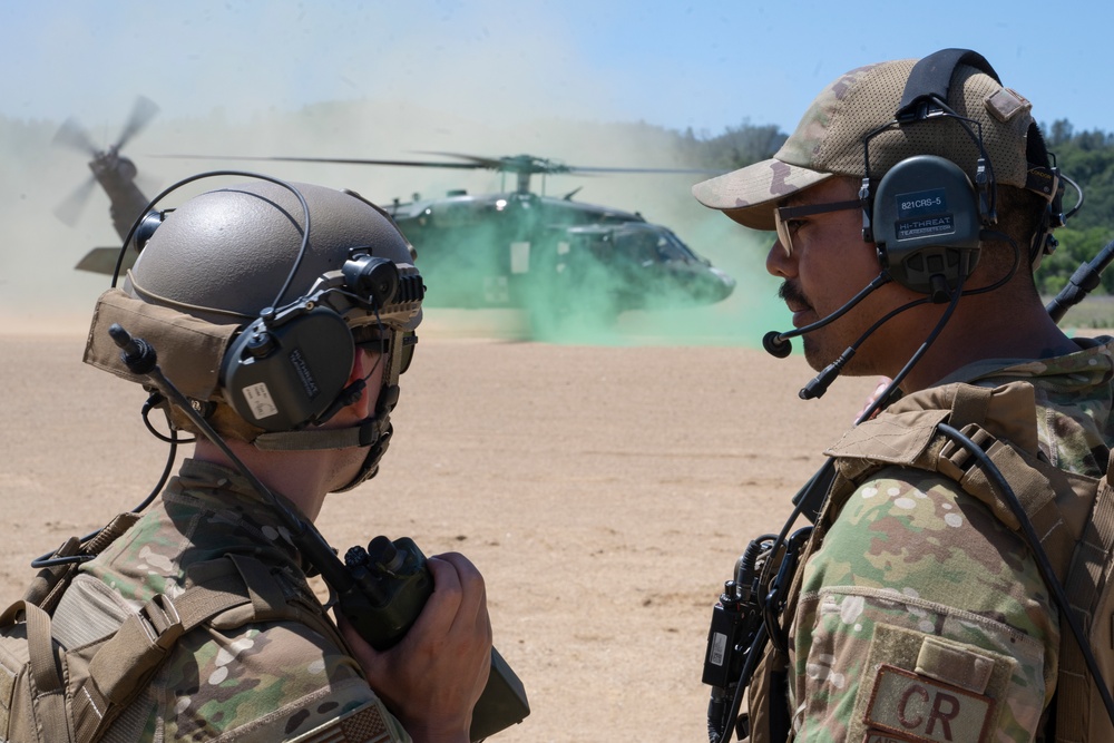 821st CRS trains base defense in Exercise HADES SENTINEL