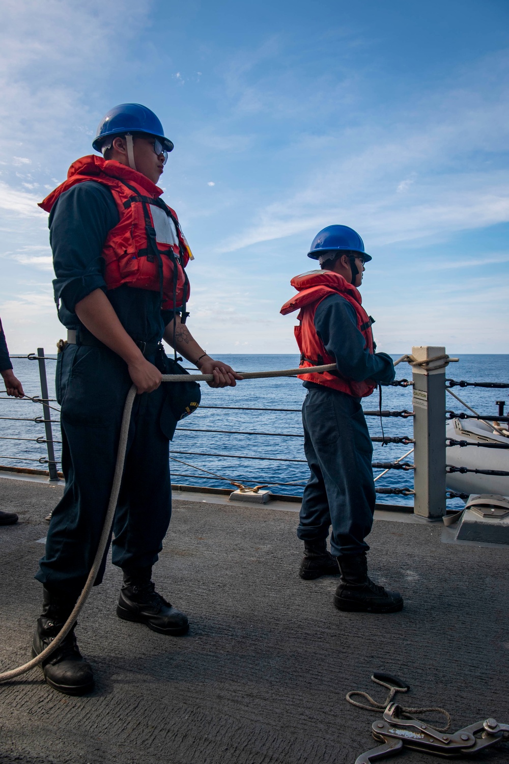 USS Sterett conducts routine operations as part of the Carl Vinson Carrier Strike Group