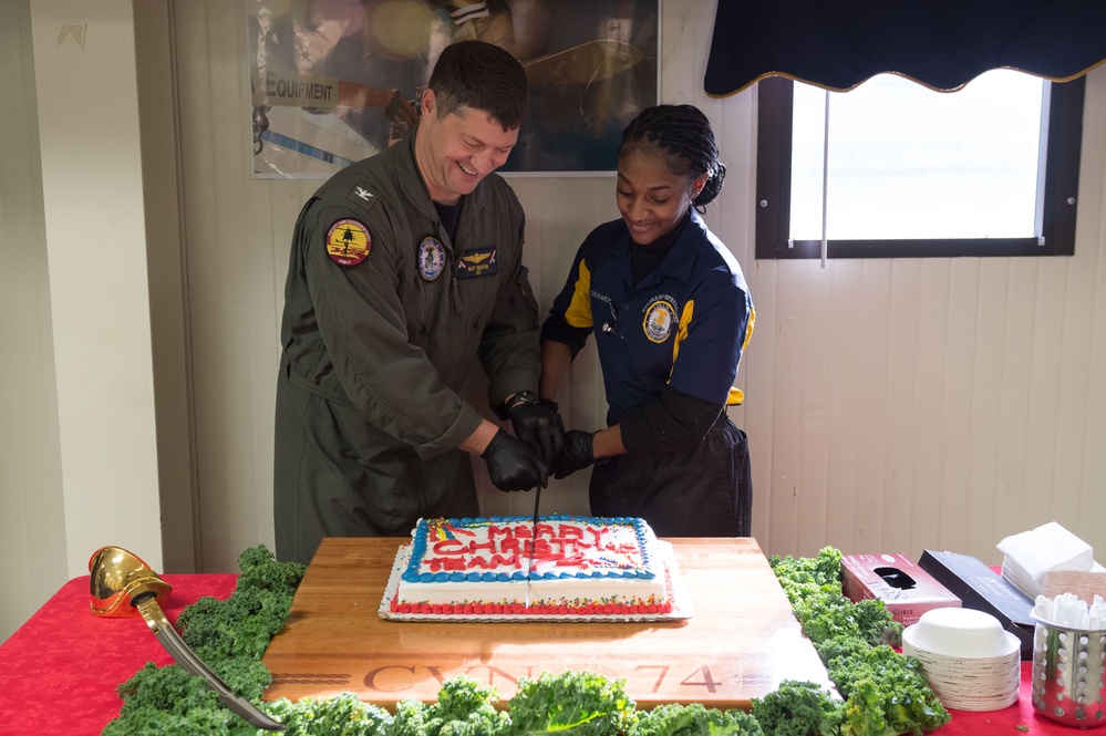 Christmas Meal and Family Visit aboard USS John C. Stennis (CVN 74)