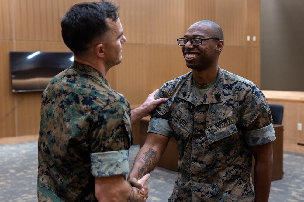 Staff Sgt. Marcellous Dixon Reenlistment