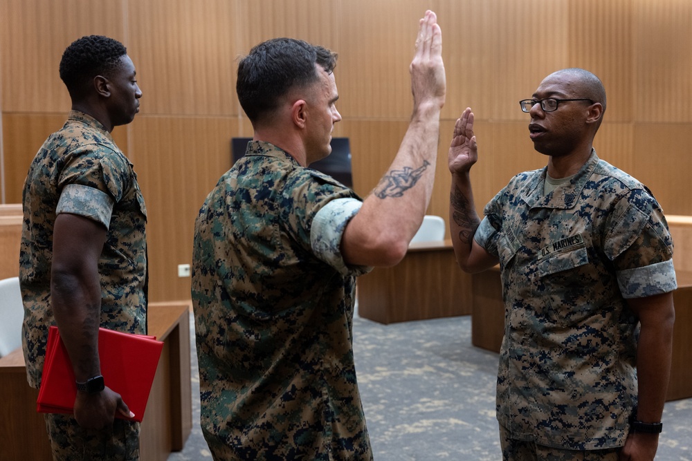 Staff Sgt. Marcellous Dixon Reenlistment