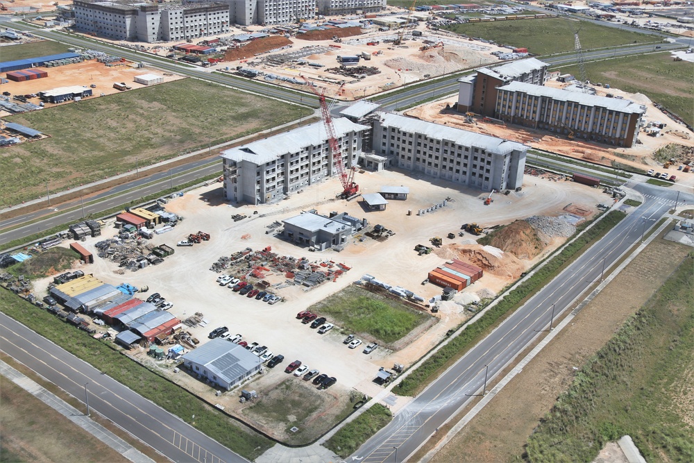 Bachelor Officer Quarters Seen Under Construction in 2024