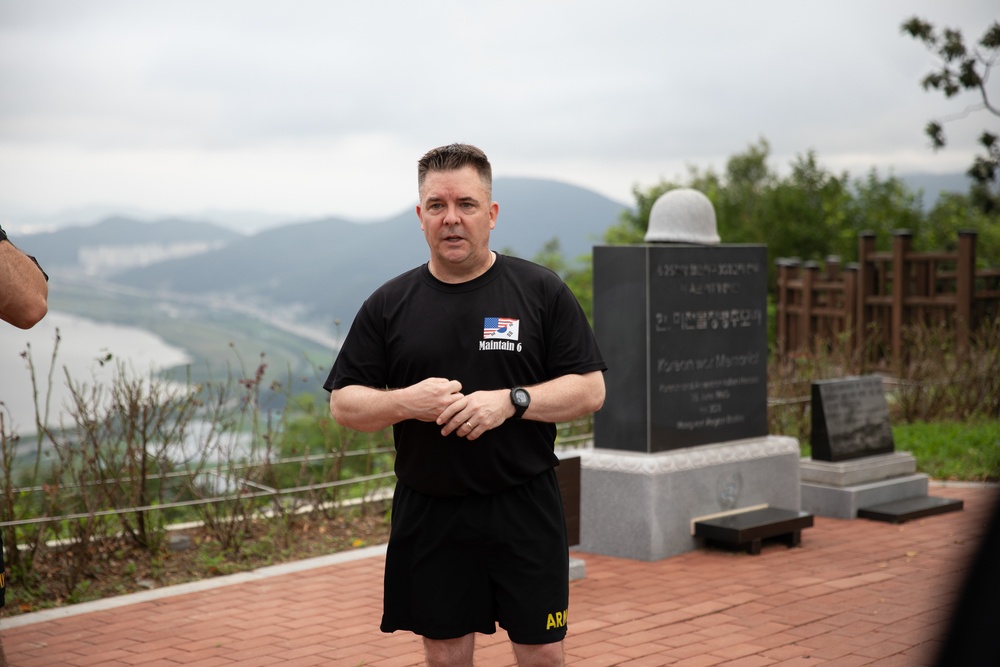 U. S. Army Materiel Support Command – Korea Officers Conducted OPD at Historic Hill 303 on July 24.