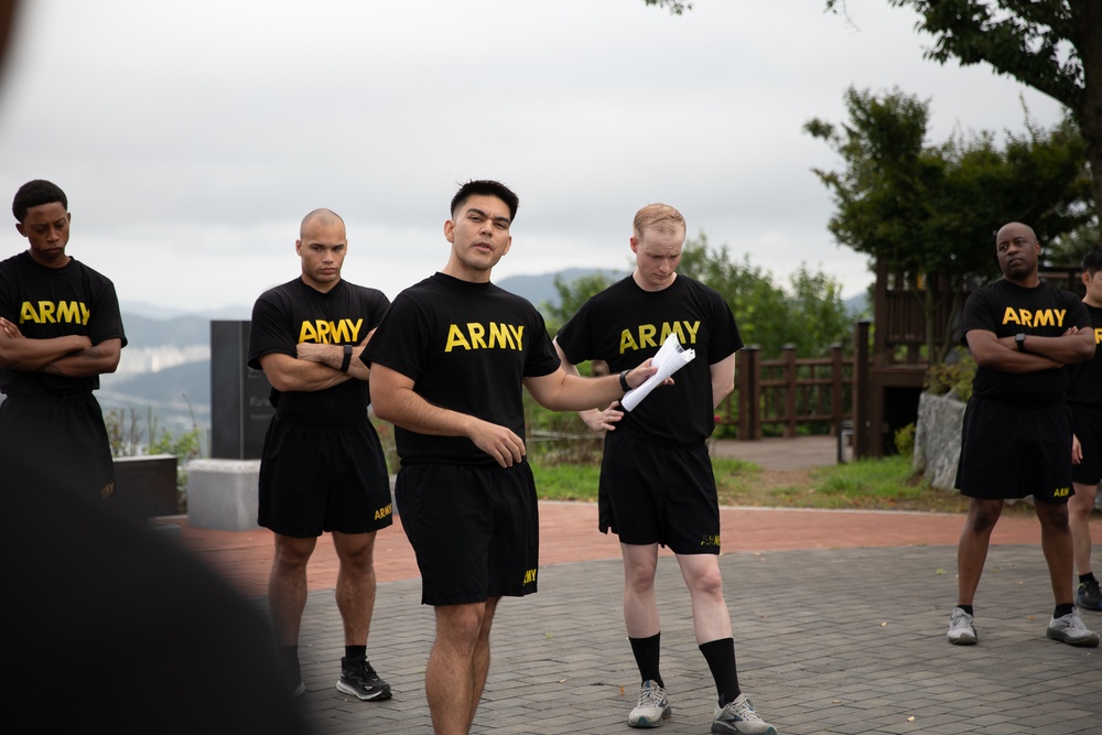 U. S. Army Materiel Support Command – Korea Officers Conducted OPD at Historic Hill 303 on July 24.
