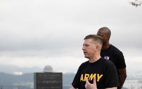 U. S. Army Materiel Support Command – Korea Officers Conducted OPD at Historic Hill 303 on July 24.
