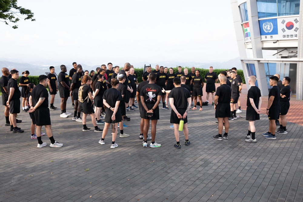 U. S. Army Materiel Support Command – Korea Officers Conducted OPD at Historic Hill 303 on July 24.