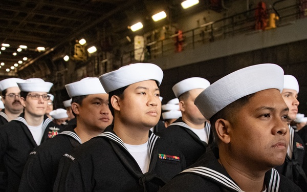 USS New Orleans (LPD 18) Conducts Change of Command Ceremony