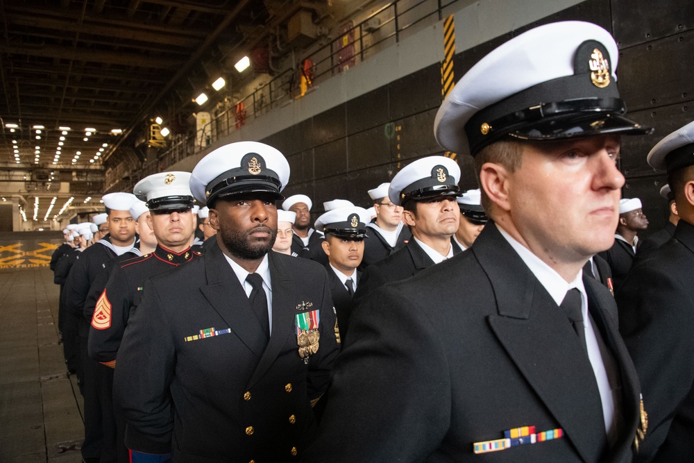 USS New Orleans (LPD 18) Conducts Change of Command Ceremony