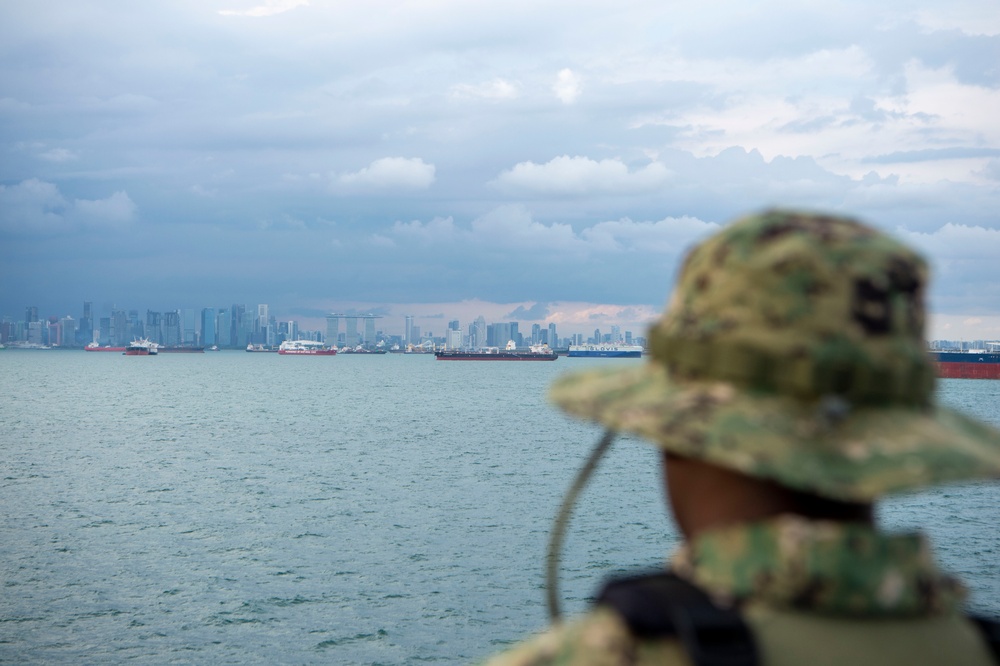 USS Carl Vinson (CVN 70) Transits the Strait of Malacca