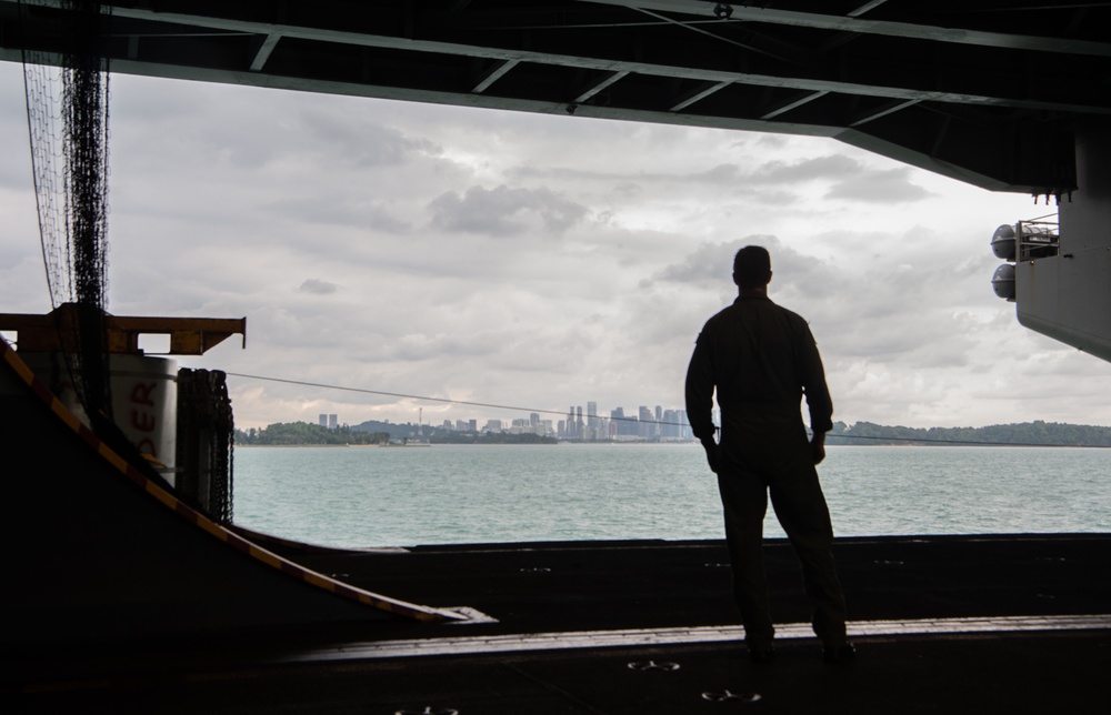 USS Carl Vinson (CVN 70) Transits the Strait of Malacca