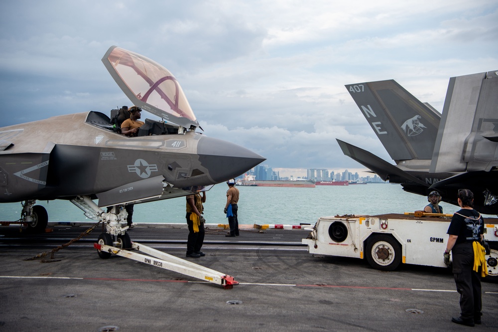 USS Carl Vinson (CVN 70) Transits the Strait of Malacca