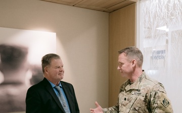 Buffalo District Commander Tours VA Canandaigua and Honors Army Veteran