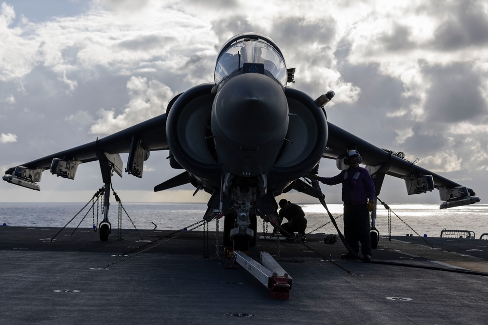 Airman Refuels Harrier