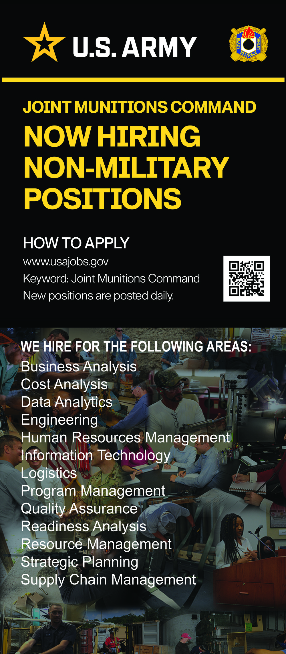 U.S. Army Joint Munitions Command is Now Hiring