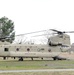 CH-47 waits on the arrival of General Charles Q. Brown Jr., Chairman of the Joint Chiefs of Staff, for his visit to Pine Bluff Arsenal, in Pine Bluff, Arkansas, on 14 Mar., 2024