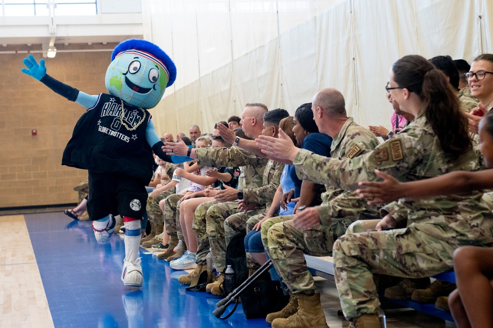 Harlem Globetrotters visit 419th Fighter Wing