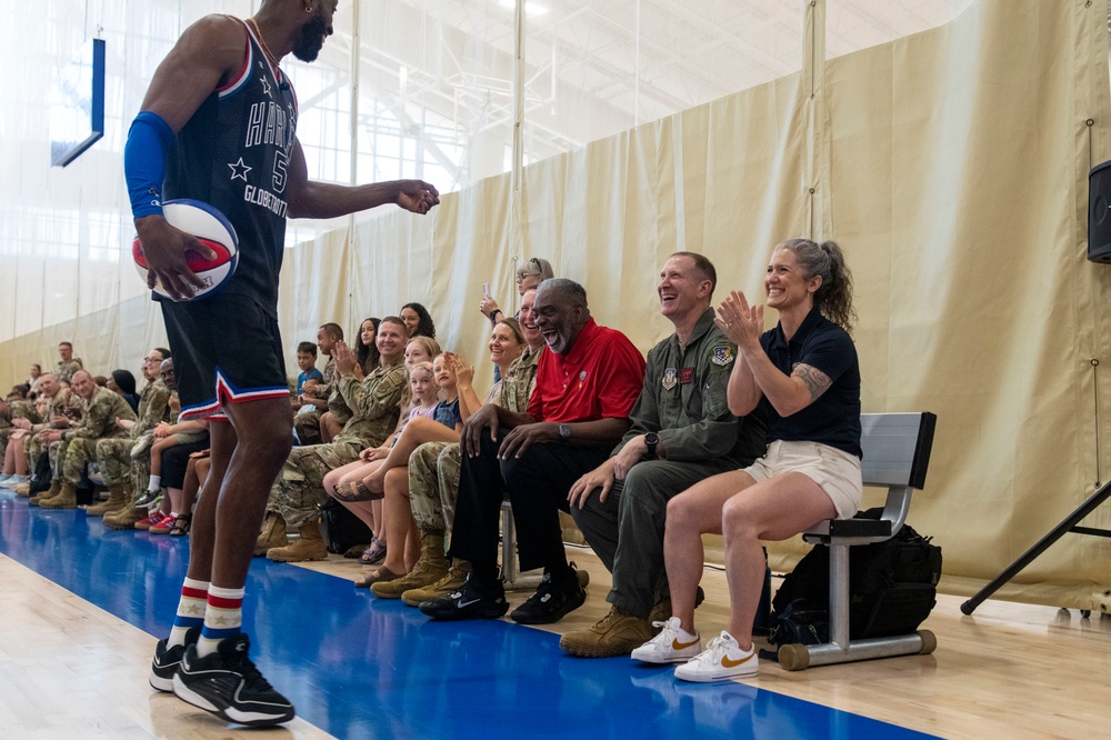 Harlem Globetrotters visit 419th Fighter Wing