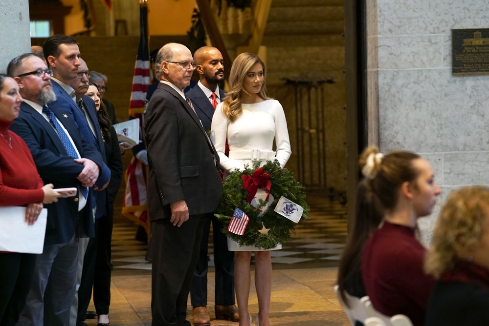 OHNG members support 2024 Wreaths Across America ceremony at Statehouse