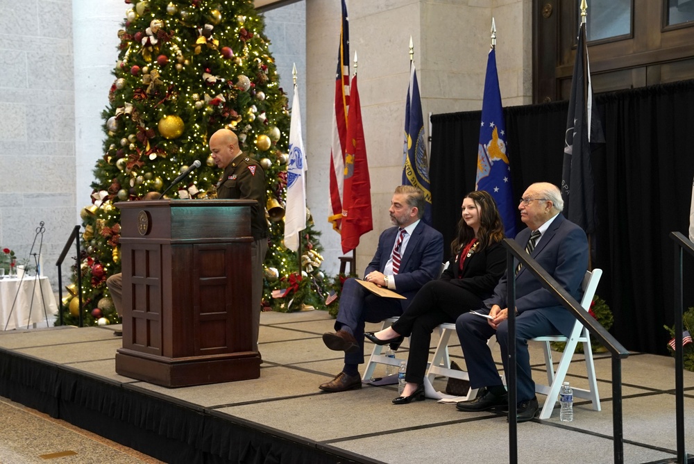 OHNG members support 2024 Wreaths Across America ceremony at Statehouse