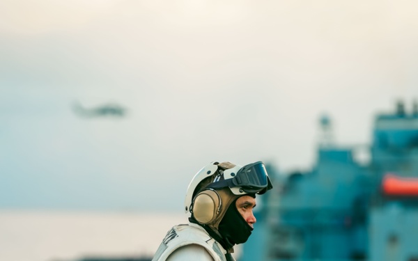 Replenishment-at-Sea aboard the USS Theodore Roosevelt
