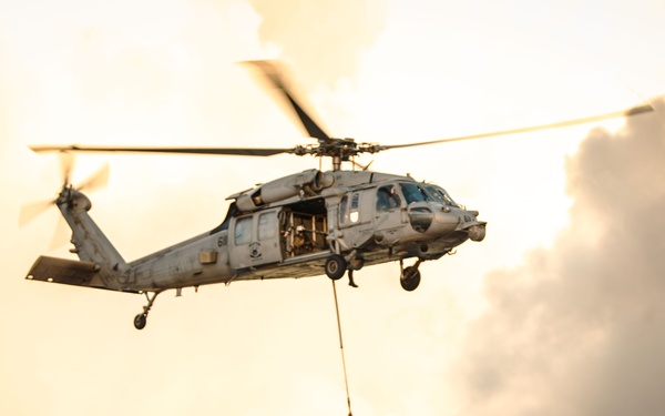 Replenishment-at-Sea aboard the USS Theodore Roosevelt