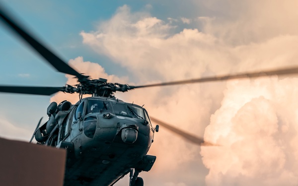 Replenishment-at-Sea aboard the USS Theodore Roosevelt