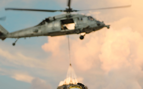 Replenishment-at-Sea aboard the USS Theodore Roosevelt