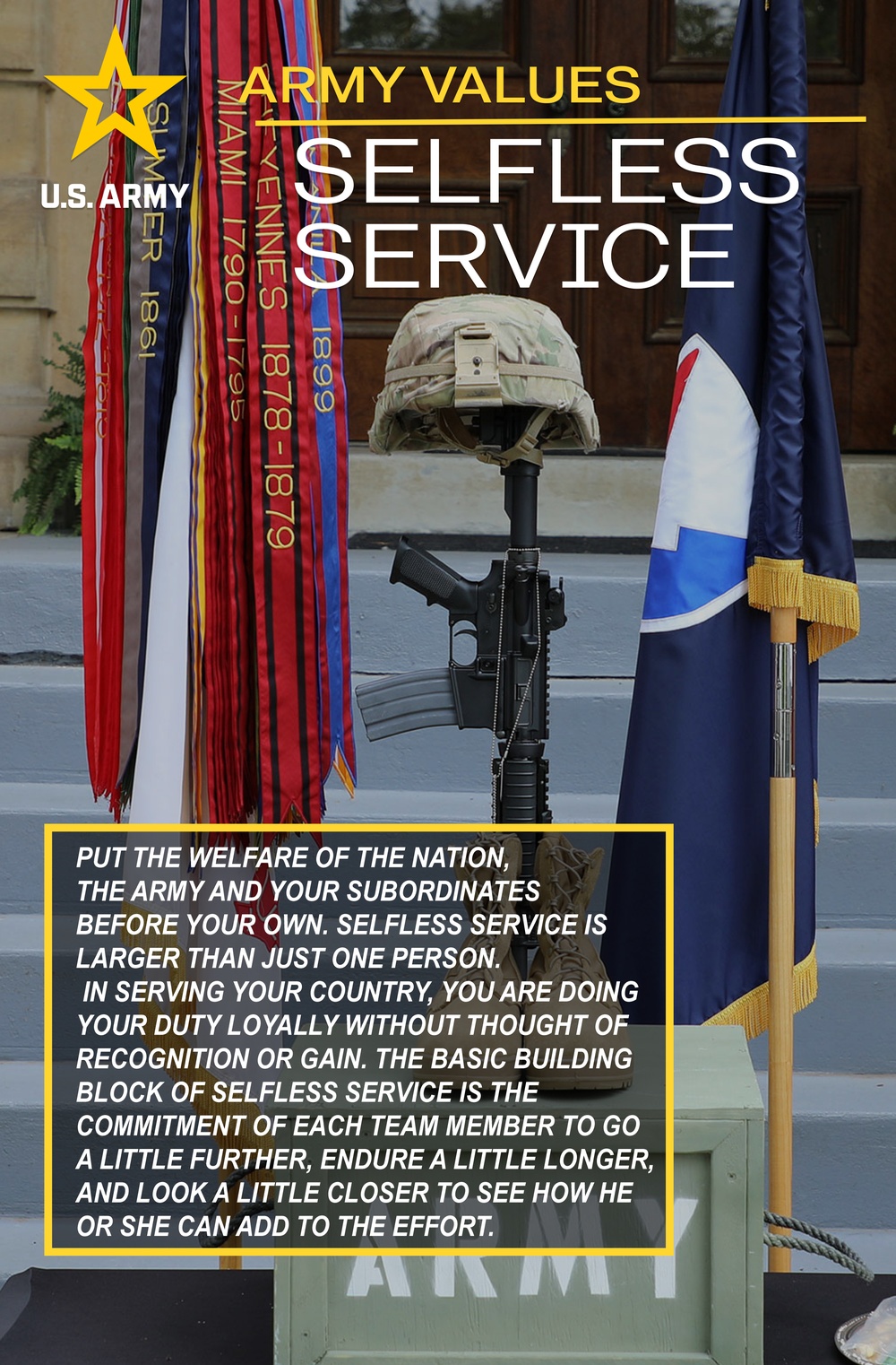 Army Values Posters - Joint Munitions Command - Selfless Service