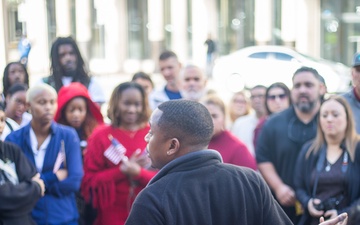 Houston MEPS mass oath of enlistment ceremony