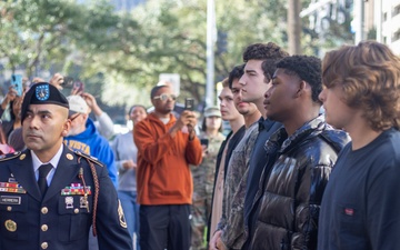 Houston MEPS mass oath of enlistment ceremony