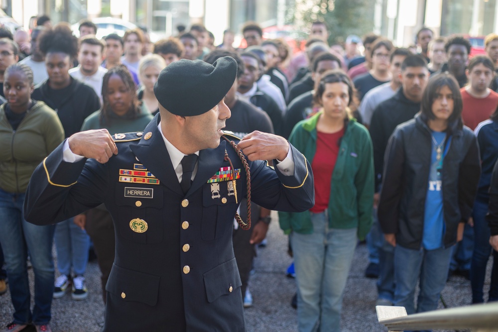 Houston MEPS mass oath of enlistment ceremony