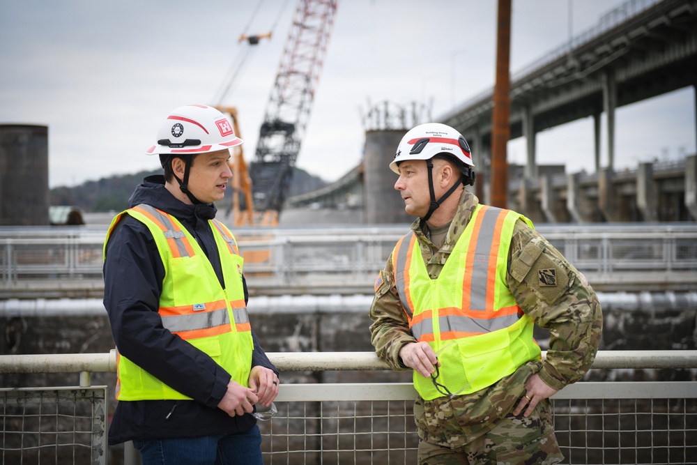 USACE Chief of Engineers visits Chickamauga Lock Replacement Project