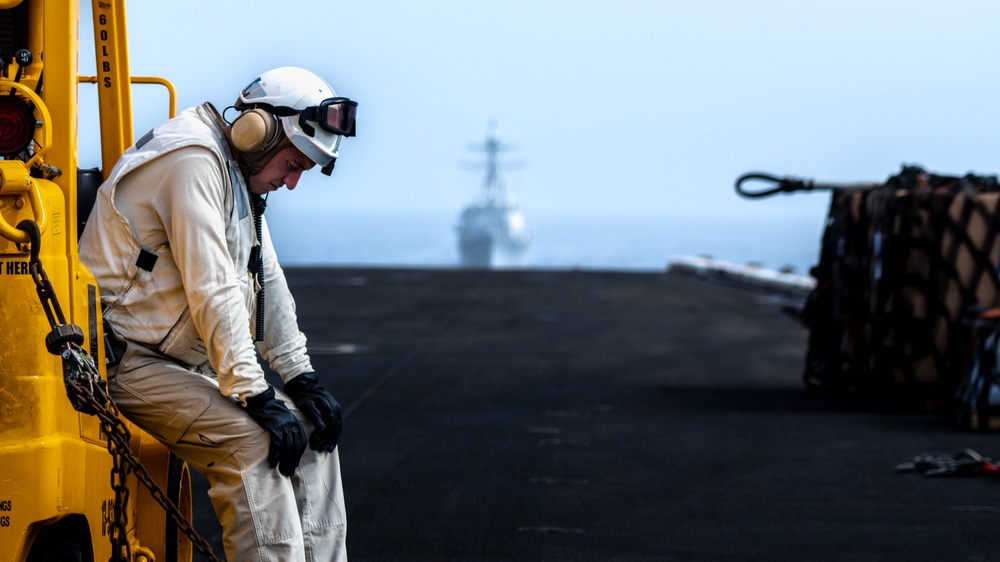 USS Theodore Roosevelt Ammo Offload