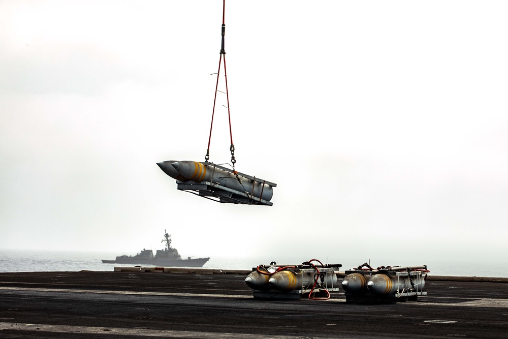 USS Theodore Roosevelt Ammo Offload