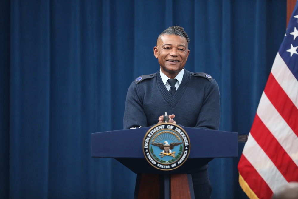 Maj. Melissa L. Heintz, 113th Wing, DCANG Public Affairs Chief promotion ceremony