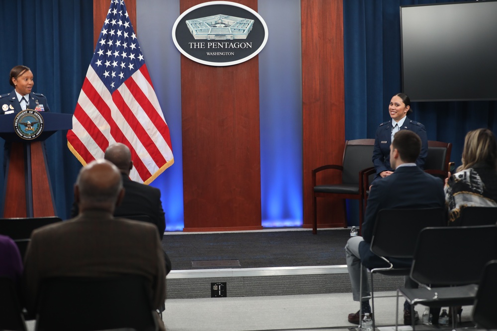 Maj. Melissa L. Heintz, 113th Wing, DCANG Public Affairs Chief promotion ceremony