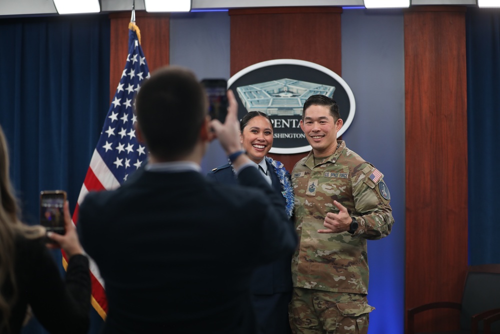 Maj. Melissa L. Heintz, 113th Wing, DCANG Public Affairs Chief promotion ceremony