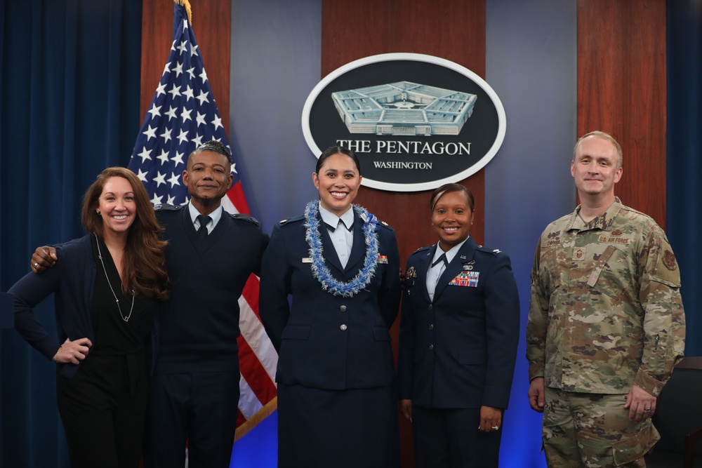 Maj. Melissa L. Heintz, 113th Wing, DCANG Public Affairs Chief promotion ceremony