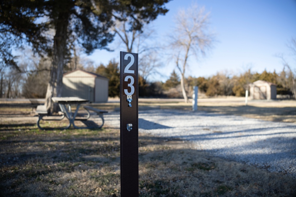 Camp sites at Harlan County Lake, Nebraska