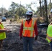 Hurricane Helene Recovery: Temporary Debris Management Site in McIntosh County, Georgia.