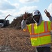 Hurricane Helene Recovery: Temporary Debris Management Site in Screven County, Georgia.