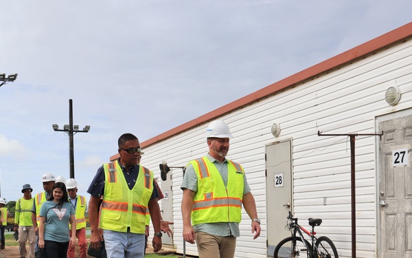 OICC staff conduct a safety inspection of H-2B visa worker barracks