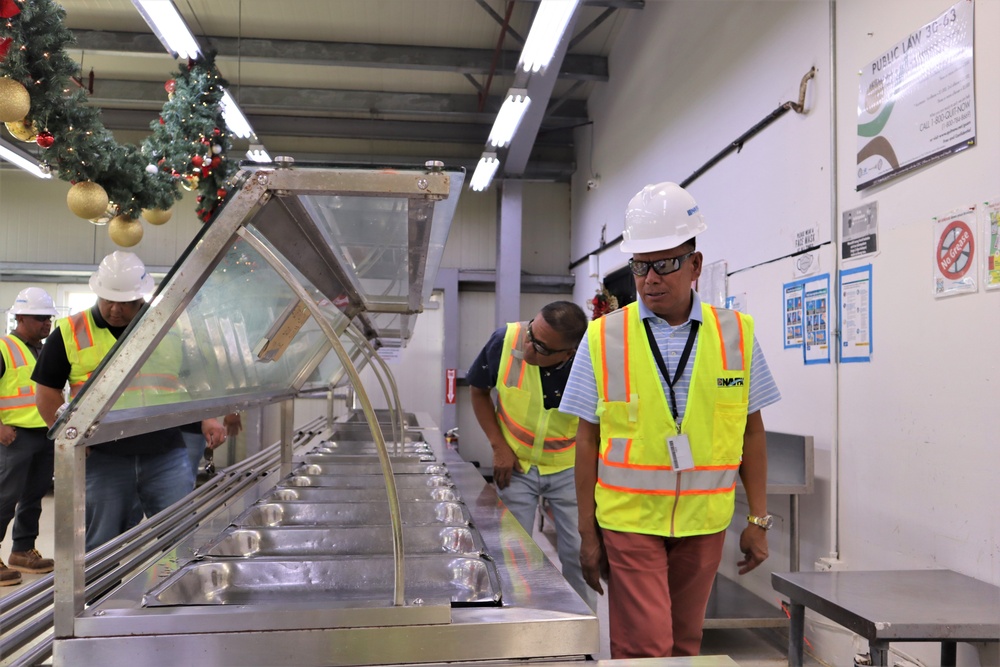 Safety personnel inspect dining facilities in contractor owned facilities for H-2B visa workers